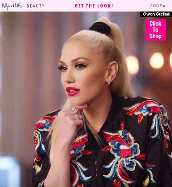 Gwen Stefani Half Ponytail Hairstyle