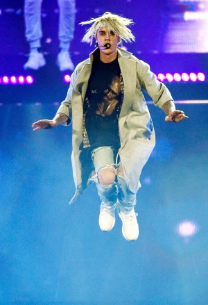 Justin Bieber performs during his "Purpose World Tour" stop at Staples Center, in Los Angeles
Justin Bieber in Concert - , Los Angeles, USA