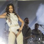 Rihanna performs live in Milan while on tour