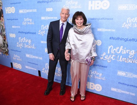 Anderson Cooper and Gloria Vanderbilt
'Nothing Left Unsaid: Gloria Vanderbilt and Anderson Cooper' HBO documentary premiere, New York, America - 04 Apr 2016