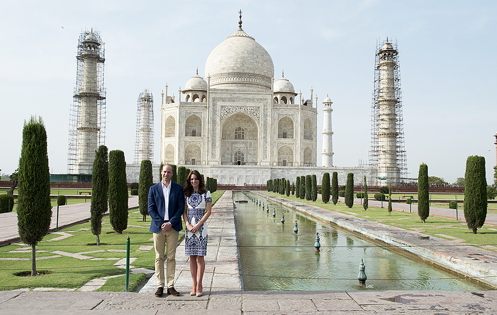 Prince William and Catherine Duchess of Cambridge at the Taj Mahal
Prince William and Catherine Duchess of Cambridge visit to India - 16 Apr 2016