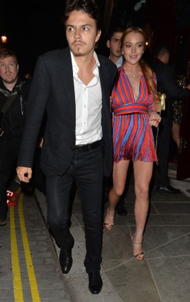 Egor Tarabasov and Lindsay Lohan
Lindsay Lohan and Kourtney Kardashian out and about, London, Britain - 08 Jun 2016