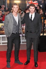 Chris Hemsworth and Liam Hemsworth
'The Hunger Games' film premiere, London, Britain - 14 Mar 2012