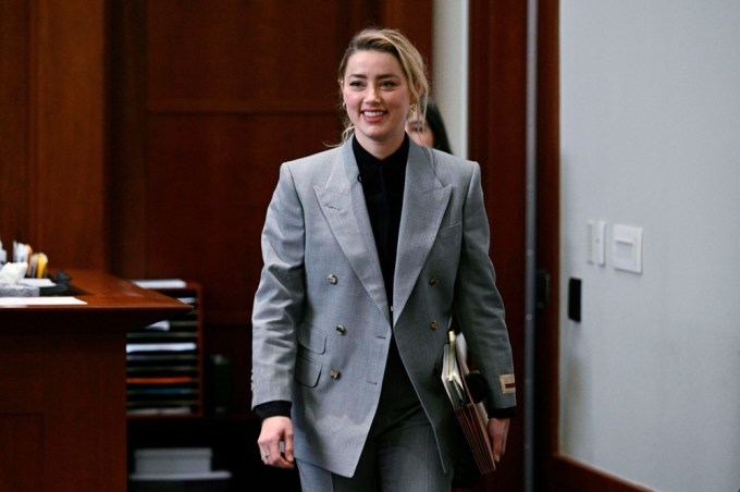 Amber Heard Beams In Court