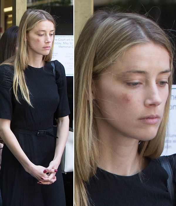 Amber Heard Leaves Court House After Bombshell Abuse Claims - See Pics.