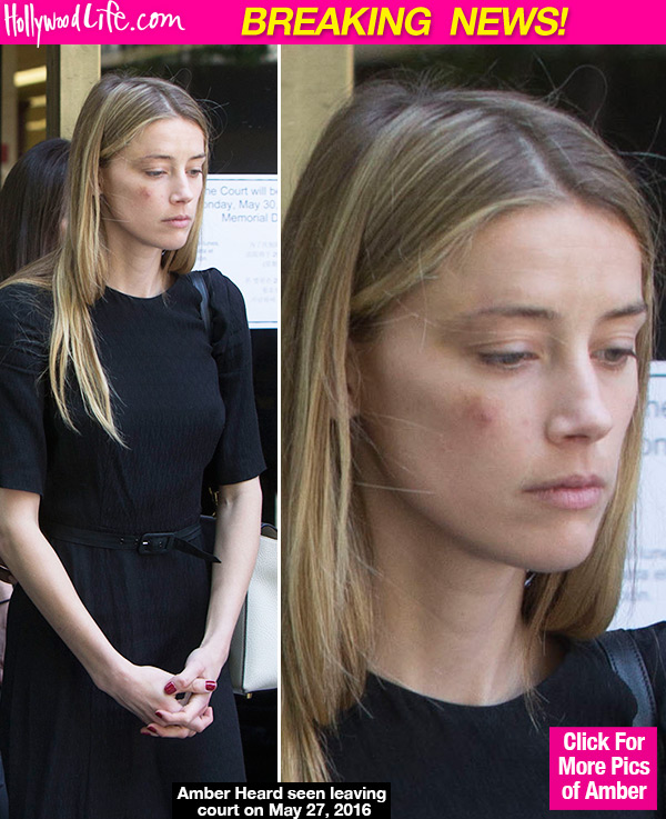 Amber Heard Leaves Court