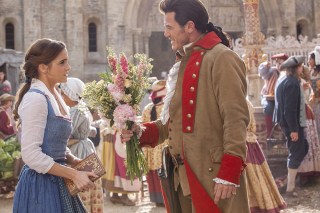 Editorial use only. No book cover usage.
Mandatory Credit: Photo by Laurie Sparham/Disney/Kobal/Shutterstock (8554266o)
Emma Watson, Luke Evans
"Beauty And The Beast" Film - 2017