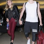 Chloe Grace Moretz and boyfriend Brooklyn Beckham looking cute holding hands at LAX
