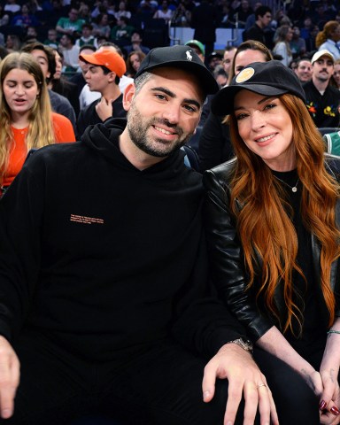 Lindsay Lohan with husband Bader Shammas
Celebrities attend Boston Celtics v New York Knicks game, New York, USA - 05 Nov 2022