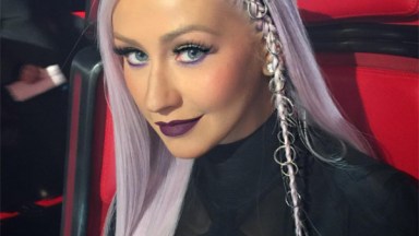 Christina Aguilera Purple Makeup