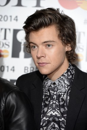 Harry Styles
The Brit Awards, Arrivals, O2 Arena, London, Britain - 19 Feb 2014