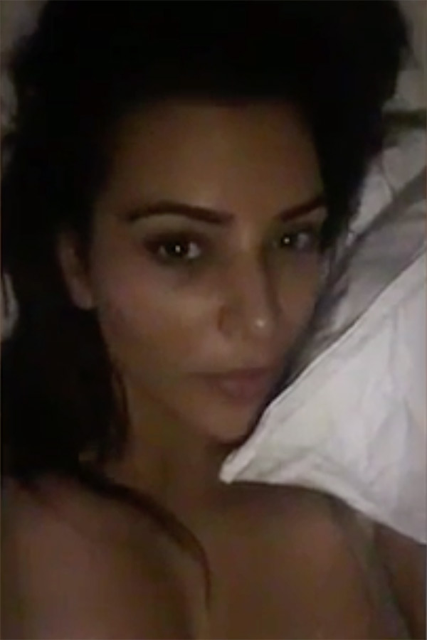 [videos] Kim Kardashian In Bed With Kanye West — See Her Intimate Snaps