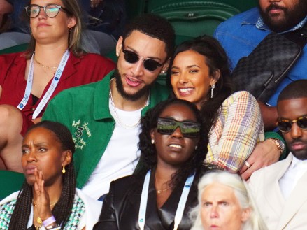 Maya Jama and Ben Simmons in the crowd on Centre Court
Wimbledon Tennis Championships, Day 7, The All England Lawn Tennis and Croquet Club, London, UK - 05 Jul 2021