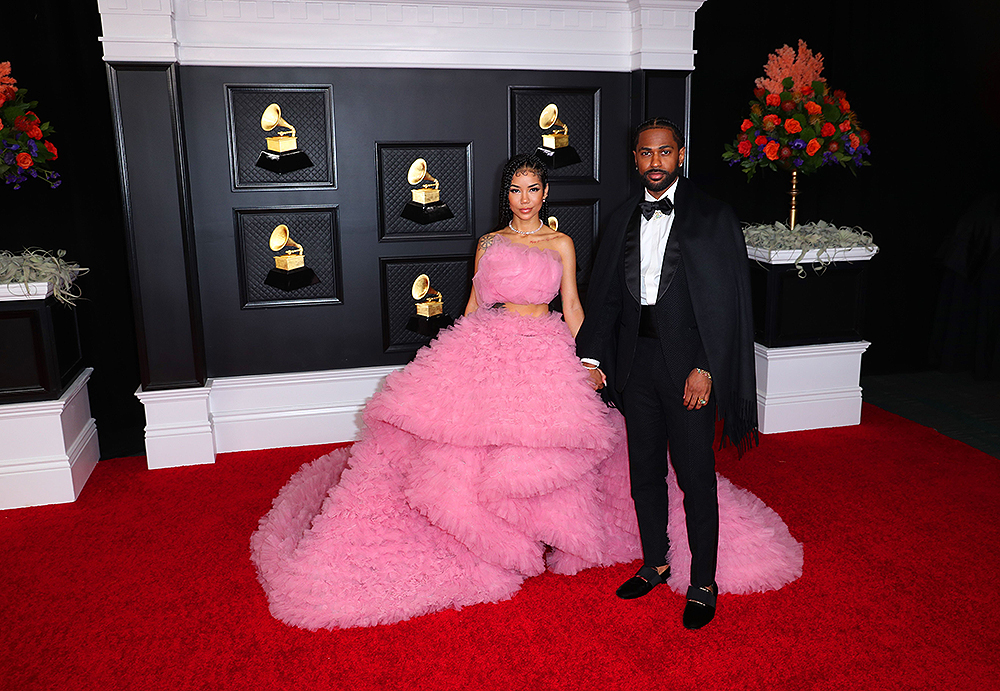 Musical talent pose on the red carpet at the 63rd Annual Grammy Awards show in downtown Los Angeles, Los Angeles Convention Center, Los Angeles, California, United States - 14 Mar 2021