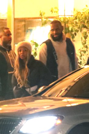 West Hollywood, CA  - *EXCLUSIVE*  - Professional basketball player for the Los Angeles Lakers LeBron James and wife Savannah are leaving the Sunset Tower Hotel after having dinner in West Hollywood.Pictured: LeBron James, Savannah JamesBACKGRID USA 17 JANUARY 2023 USA: +1 310 798 9111 / usasales@backgrid.comUK: +44 208 344 2007 / uksales@backgrid.com*UK Clients - Pictures Containing ChildrenPlease Pixelate Face Prior To Publication*