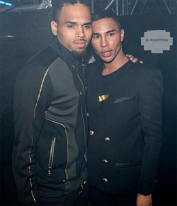 Chris Brown In Gay Relationship With Olivier Rousteing — See His