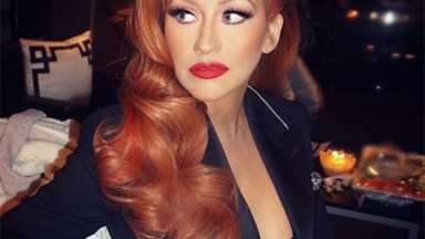 Christina Aguilera Red Hair Makeover
