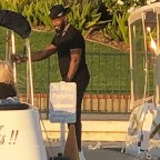 *EXCLUSIVE* Jamie Foxx and Kristin Grannis enjoy a romantic afternoon on board of his boat 'DJANGO'