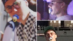Justin Bieber Sucks On Pacifier