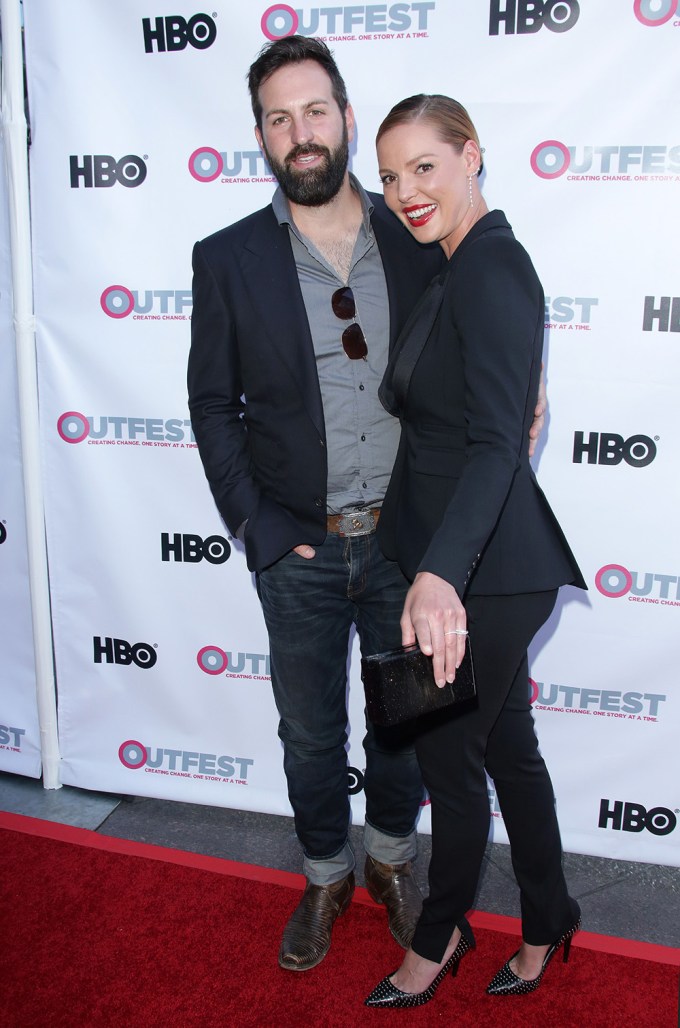 Josh Kelley and Katherine Heigl at the ‘Jenny’s Wedding’ film premiere