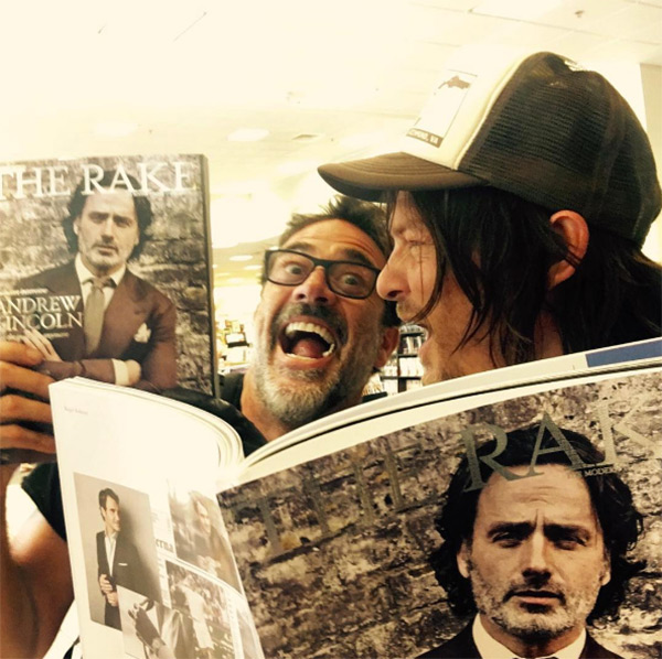 Download Jeffrey Dean Morgan & Norman Reedus Mock Andrew Lincoln's Magazine Cover - Hollywood Life
