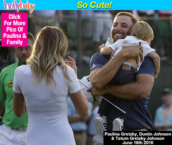 Paulina Gretzky Embrace Dustin Johnson