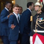 French national football team at  Elysee Palace, Paris, France - 11 Jul 2016