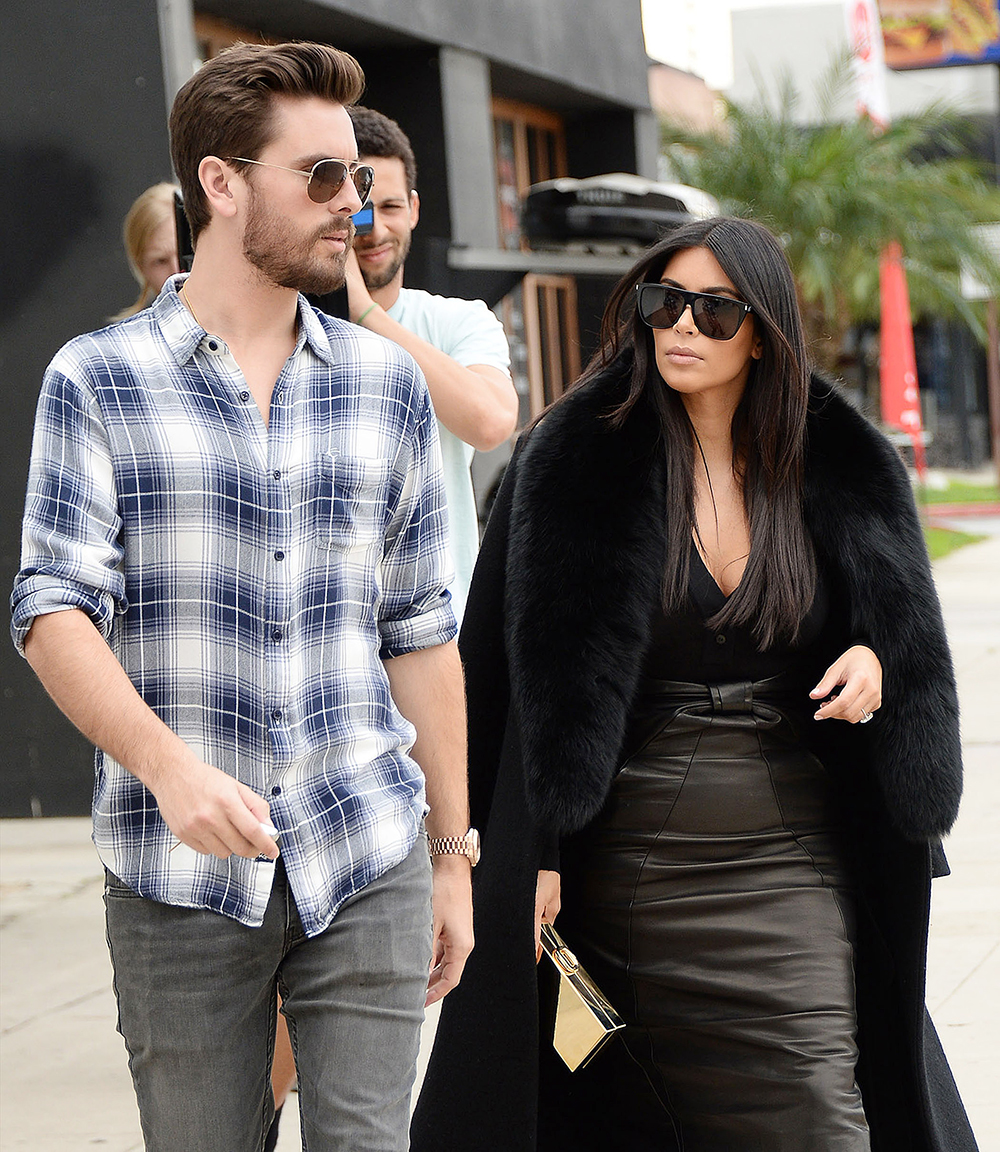Scott Disick and Kim Kardashian West
Kim Kardashian and Khloe Kardashian out and about, Los Angeles, America - 30 Jan 2015
Kim Kardashian and sister Khloe Kardashian dressed to kill as they film in Los Angeles