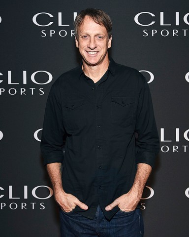 IMAGE DISTRIBUTED FOR CLIO AWARDS - Tony Hawk, Clio Sports Lifetime Achievement Award recipient, poses at The Clio Sports Awards at the Capitale Ballroom on Thursday, June 13, 2019, in New York. (Photo by Evan Agostini/Invision for Clio Awards/AP Images)