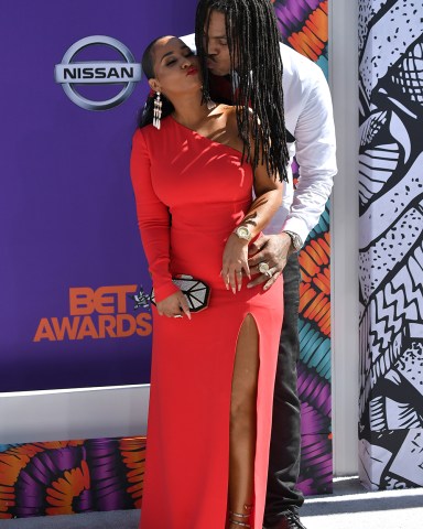 Waka Flocka Flame and Tammy Rivera
BET Awards, Arrivals, Los Angeles, USA - 24 Jun 2018