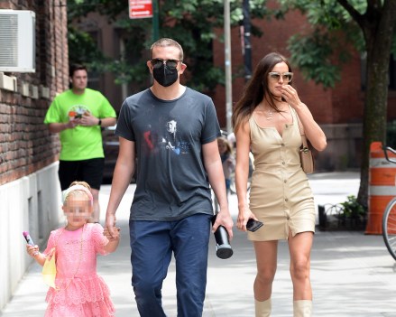 ** USE KIDS RELATED IMAGES IF YOUR CRISIS REQUIRES IT ** Bradley Cooper and his Ex Irina Shayk are seen walking with their daughter Lea in New York City Photo: Lea Shayk-Cooper, Bradley Cooper, Irina Shayk by: Elder Ordonez / SplashNews.comSplash News and PicturesUSA: +1 310-525-5808London: +44 (0) 20 8126 1009Berlin: +49 175 3764 166photodesk@splashnews.com Right of the World Gender, No Polish Rights, No Portuguese Rights, No Russian Rights