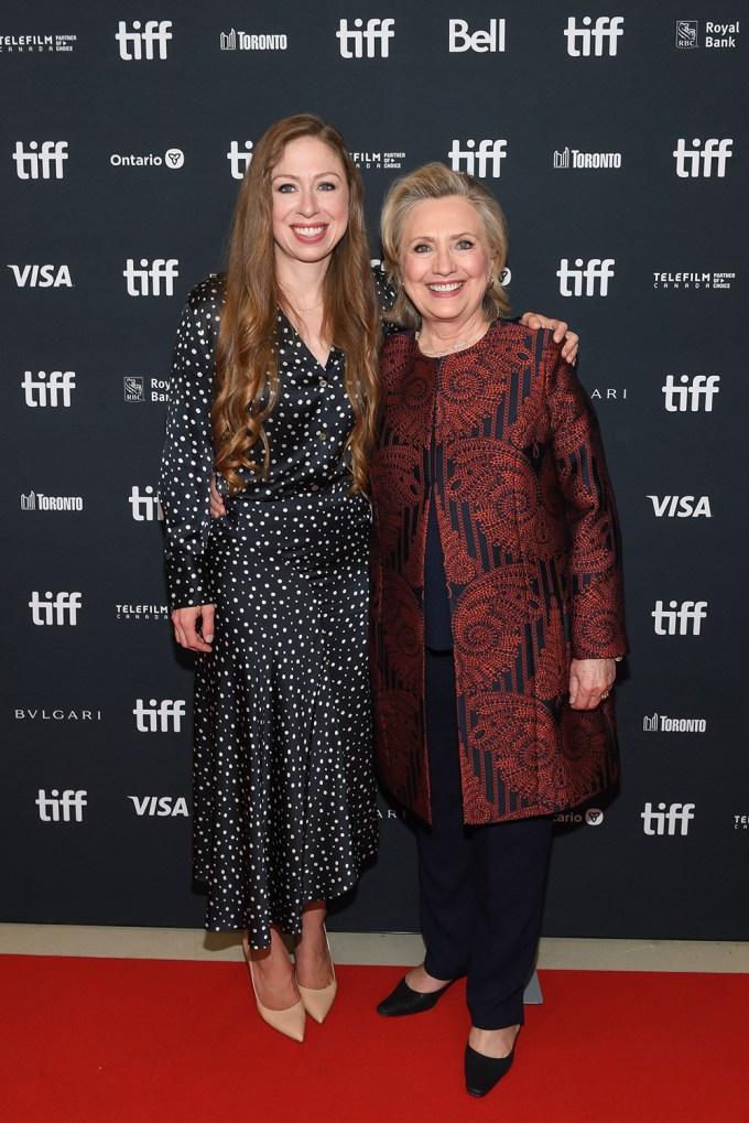 Chelsea & Hilary Clinton At The Premiere Of ‘Gutsy’