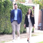 EXCLUSIVE: Jinger Duggar and husband Jeremy Vuolo out for a Mothers Day walk