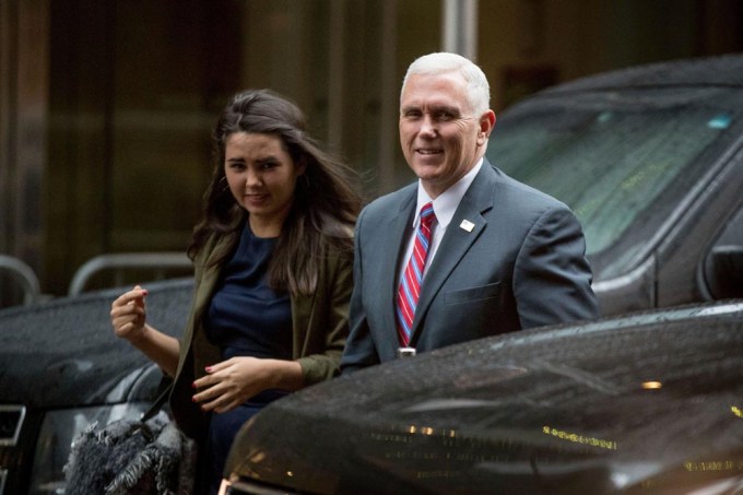 Mike Pence & Daughter Audrey In 2017