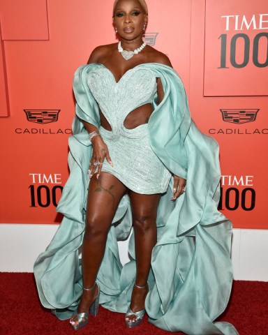 Mary J. Blige attends the TIME100 Gala celebrating the 100 most influential people in the world at Frederick P. Rose Hall, Jazz at Lincoln Center, in New York 2022 TIME100 Gala, New York, United States - 08 Jun 2022
