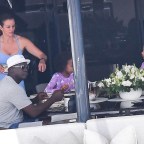 *EXCLUSIVE* Michael Jordan pictured with his wife Yvette Prieto enjoying their sun-soaked holiday in Sardinia