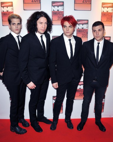 My Chemical Romance
2011 Shockwaves NME Awards, Brixton Academy, London, Britain - 23 Feb 2011