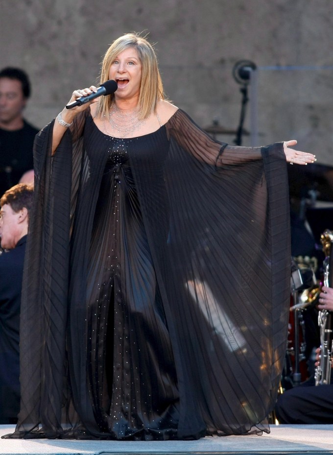 Barbra Streisand performs in Germany