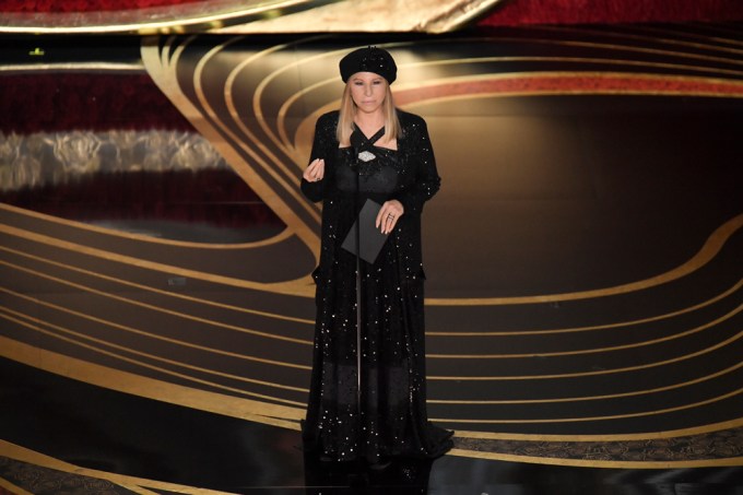 Barbra Streisand presents at the 2019 Oscars