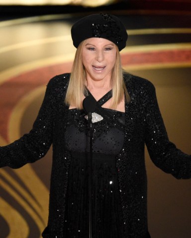Barbra Streisand introduces "BlacKkKlansman" at the Oscars, at the Dolby Theatre in Los Angeles
91st Academy Awards - Show, Los Angeles, USA - 24 Feb 2019