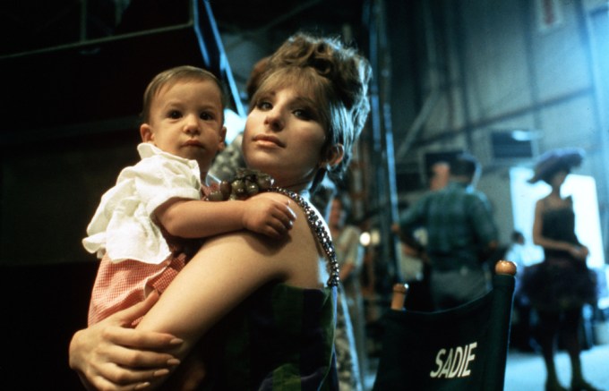 Barbra Streisand with her son Jason Gould in 1968