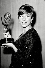 Broadway star Barbra Streisand shows off the Emmy statuette she won for her television special " My Name is Barbra, " at New York City's Hilton hotel, on
STREISAND WINS EMMY, NEW YORK, USA