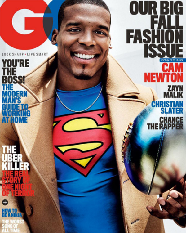 Pics Cam Newton S Gq Cover Panthers Quarterback Looks Sexier Than Ever Hollywood Life