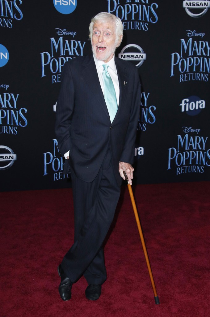 Dick Van Dyke At ‘Mary Poppins Returns’ In 2018