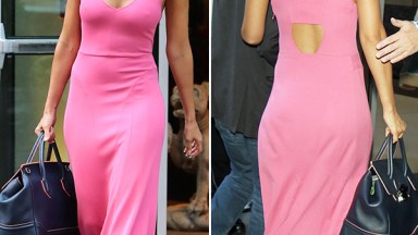 jessica alba pink dress