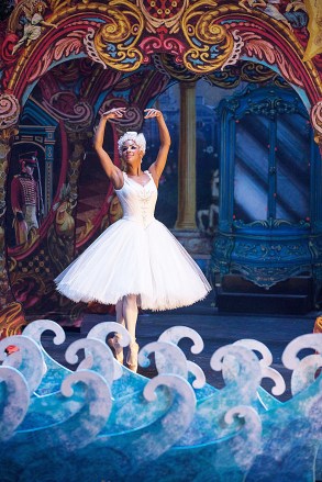 Editorial use only. No book cover usage.Mandatory Credit: Photo by Laurie Sparham/Walt Disney/Kobal/Shutterstock (9954275o)Misty Copeland as Ballerina Princess'The Nutcracker and the Four Realms' Film - 2018A young girl is transported into a magical world of gingerbread soldiers and an army of mice.