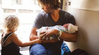Sarah Wright Eric Christian Olsen Baby