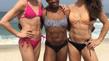 Simone Biles Fab 5 Gymnasts Beach