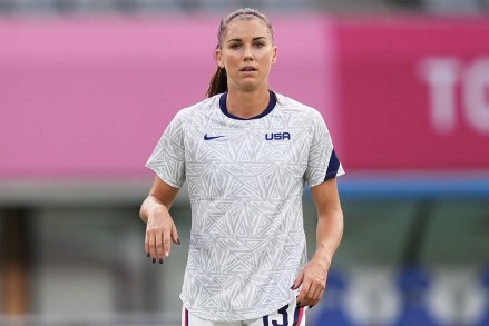 Alex Morgan of USASweden v United States, Women's Football, Group G first round, Tokyo 2020 Olympic Games, Tokyo Stadium, Tokyo, Japan - 21 Jul 2021