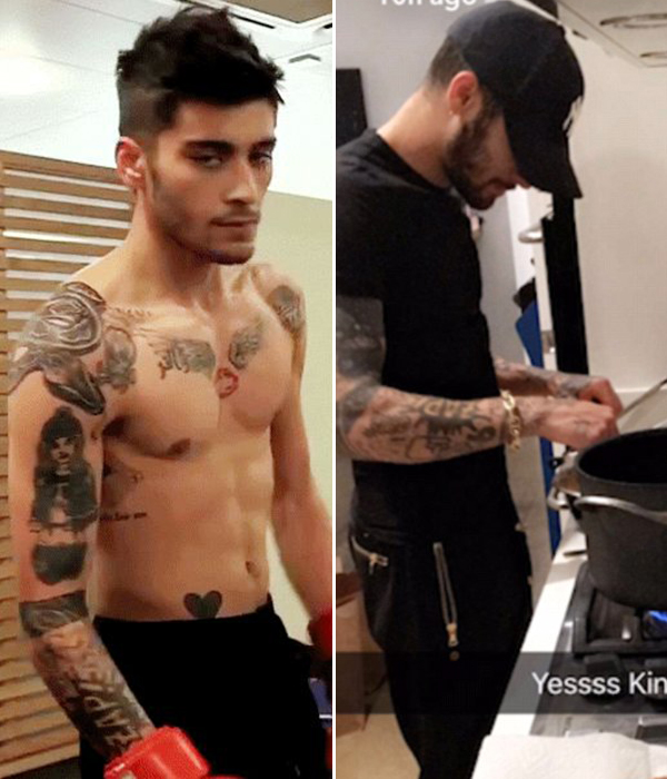 Pics Zayn Maliks Perrie Edwards Tattoo Is Covered Up While With Gigi 